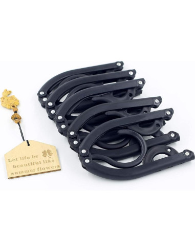 20 Perchas de Viaje Plegables ZCASMOS Antideslizantes 0.61kg