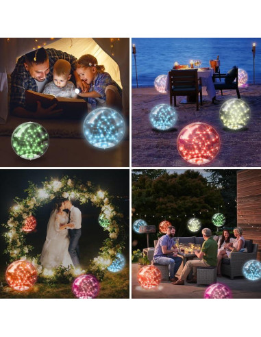 Luces Flotantes Solares Sunlisky 36.8 cm RGB Control Remoto