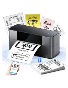 Impresora de Etiquetas Térmicas Bluetooth WCZ 4x6 Inalámbrica