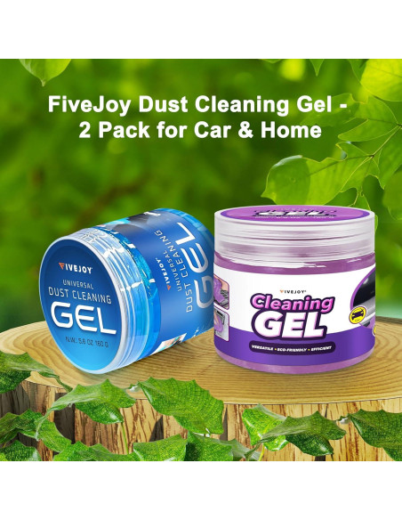 Gel de Limpieza para Autos FiveJoy KC-1162BV Reutilizable 320g