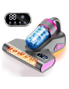 Aspiradora de Cama IYOFINE Inalámbrica 200W con Luz UV y HEPA