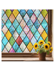 Película de Ventana 3D WPCTEV 44.5x198 cm Anti UV Privacidad