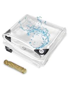 Lona Transparente de Vinilo 213x122 cm 14 Mil kgitpve