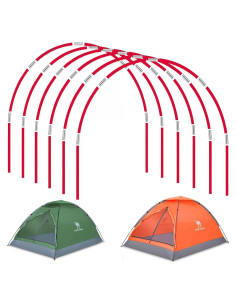Barras de Fibra de Vidrio Fercery 36 Piezas 6.5mm para Camping