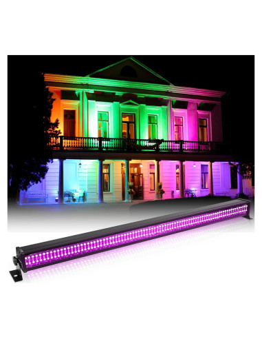 Barra de Luz de Lavado LED FODEXAZY 336 LEDs 70W RGBW