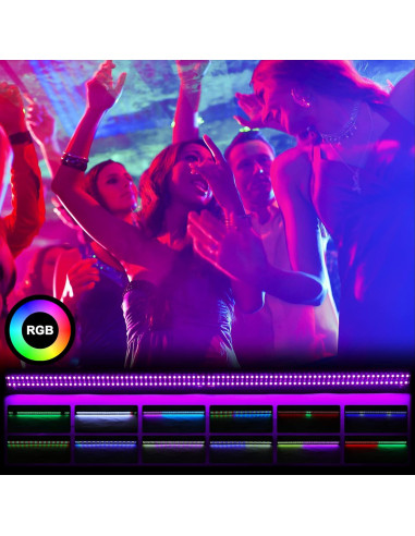 Barra de Luz de Lavado LED FODEXAZY 336 LEDs 70W RGBW