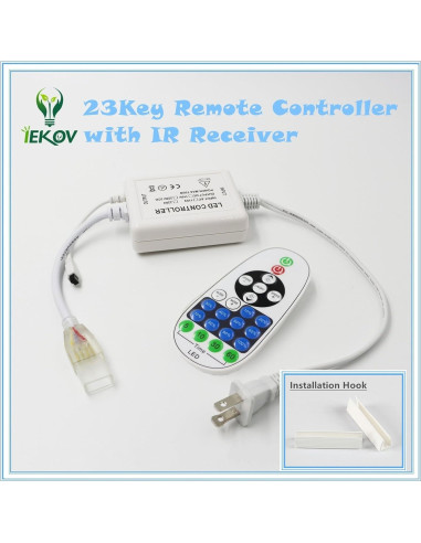 Tira LED Neon Flexible 5m Azul IEKOV SMD 2835 Impermeable