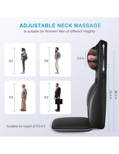 Masajeador de Cuello y Espalda Comfier Shiatsu con Calor