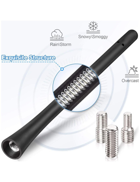 Antena de Radio de Coche Eightwood 17.78 cm Universal FM AM