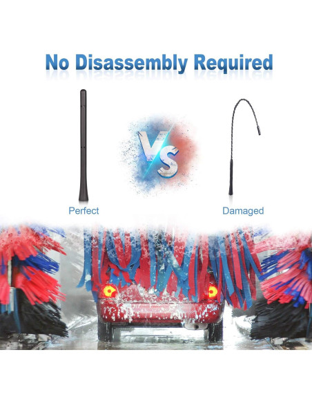 Antena de Radio de Coche Eightwood 17.78 cm Universal FM AM