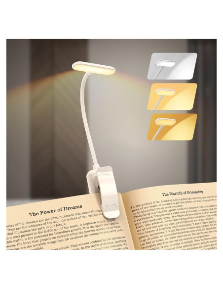 Luz de Lectura Recargable Sotipevs YD-388 20 LED 3 Temperaturas