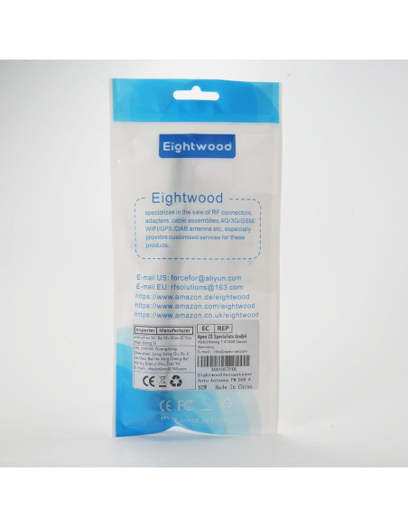 Antena de Radio de Coche Eightwood 17.78 cm Universal FM AM