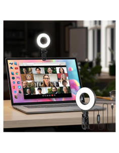 Luz de Anillo LED Mojimdo 3.5" Regulable USB con Temporizador