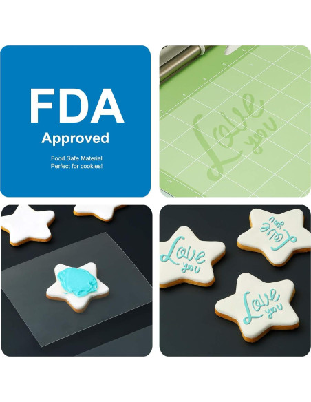 Hojas de Plantilla Mylar AOOIIN 30.5x30.5 cm 25 Piezas 4 mil