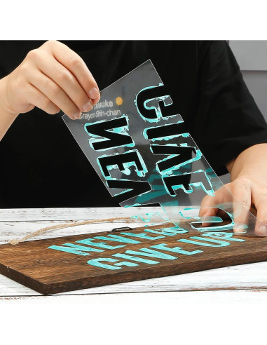 Hojas de Plantilla Mylar AOOIIN 30.5x30.5 cm 25 Piezas 4 mil