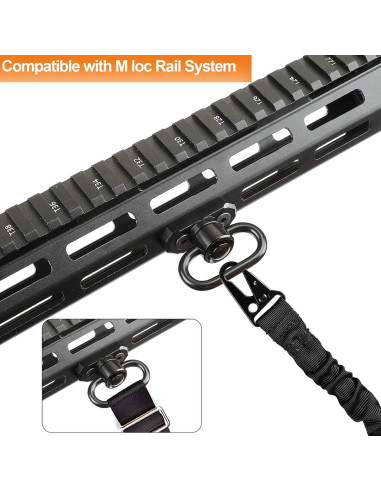 Correa de Dos Puntos Ajustable REERON con Montajes QD 200.7 cm