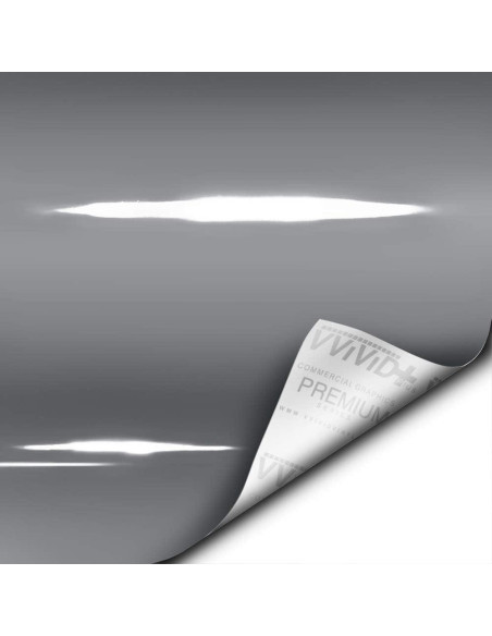 Vinilo Envoltura de Coche VViViD Ultra Gloss Gris 30.48x152.4cm
