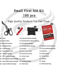 Kit de Primeros Auxilios SURVIVORCODE 100 Piezas Portátil 2