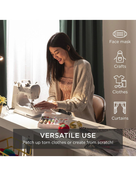 Máquina de Coser Compacta Mejor Opción 6V 12 Patrones 42 Piezas