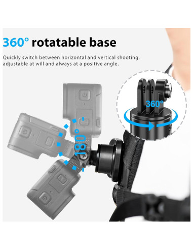 Soporte Clip de Mochila STARTRC para DJI Pocket 3 - Rotación 360