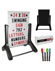 Cartel Oscilante Cambiable 61x91 cm Excello con 792 Letras