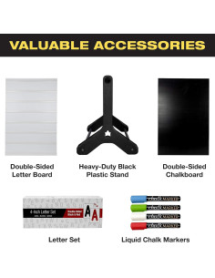 Cartel Oscilante Cambiable 61x91 cm Excello con 792 Letras 2