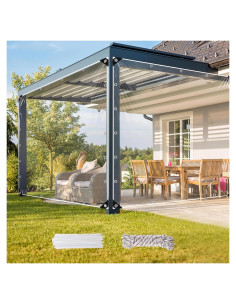 Lona Transparente Resistente al Agua MINGPINHUIUS 0.8x1.2M