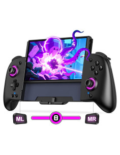 Controlador Inalámbrico Spican para Nintendo Switch Negro