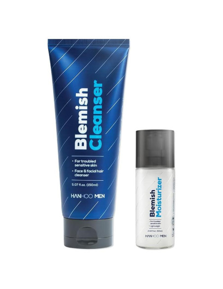 Hanhoo Dúo Cuidado de Piel Hombre 150ml Limpiador + 60ml Hidratante