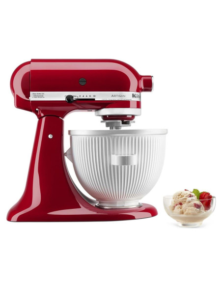 Accesorio para Hacer Helados KitchenAid KSMICM, 1.89L, Blanco