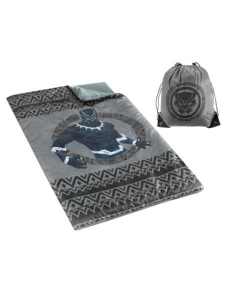 Saco de Dormir Infantil Idea Nuova Black Panther 2 Piezas Saco de Dormir Infantil Idea Nuova Black Panther 2 Piezas