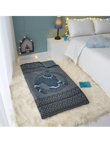 Saco de Dormir Infantil Idea Nuova Black Panther 2 Piezas