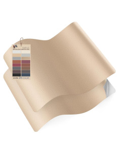 Cinta de Reparación de Cuero Autoadhesiva YAFLC 21x28 cm Beige