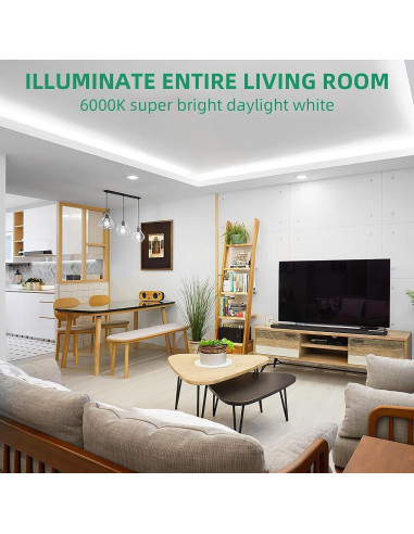 Tira LED Neón Lamomo 20M Blanco 6000K Impermeable DIY