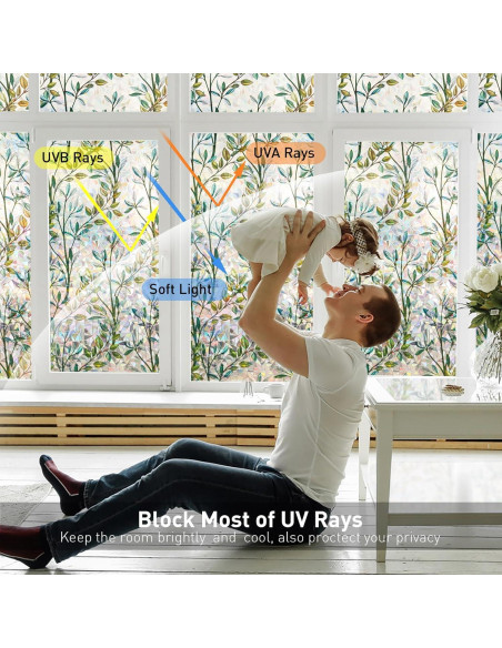 Película de Privacidad para Ventanas Donox 44.5x198 cm Anti-UV