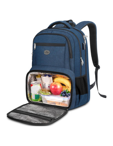 Mochila MATEIN 17" para Laptop y Almuerzo Aislado Azul