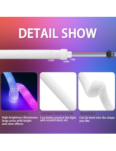 Cinta de Neón LED RGB 1M Xnbada D13 50 LEDs/m IP67 2