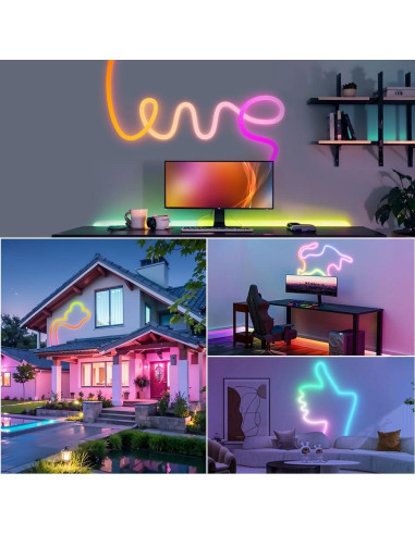 Cinta de Neón LED RGB 1M Xnbada D13 50 LEDs/m IP67