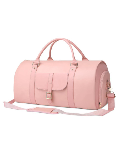 Bolsa Duffle Convertible BOLOSTA Rosa 52L para Ropa y Zapatos