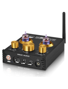 Douk Audio P1 Previo de Válvula Bluetooth Hi-Fi con DAC USB