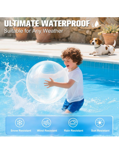 Luces Flotantes Solares Niceput 35 cm IP68 para Piscina