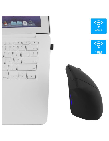 Ratón Vertical Inalámbrico Ergonómico XINGBAOKEJI Negro 2.4G