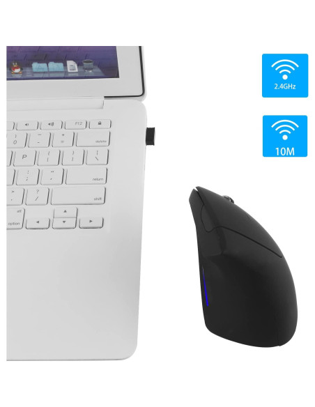 Ratón Vertical Inalámbrico Ergonómico XINGBAOKEJI Negro 2.4G