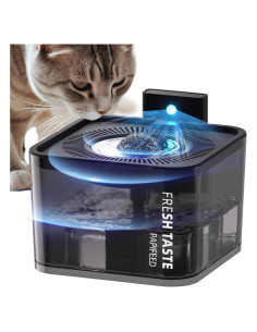 Fuente de Agua Inalámbrica para Gatos PAPIFEED 3L Negra