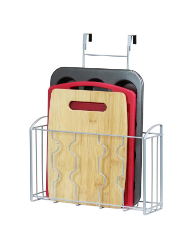 Organizador sobre puerta SimpleHouseware 12.45"x18.5" Plata