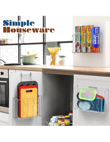 Organizador sobre puerta SimpleHouseware 12.45"x18.5" Plata