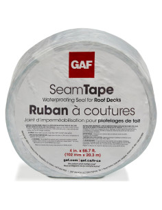 Cinta de Costura para Techo GAF 10.16 cm x 20.42 m - Impermeable
