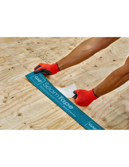 Cinta de Costura para Techo GAF 10.16 cm x 20.42 m - Impermeable
