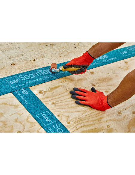 Cinta de Costura para Techo GAF 10.16 cm x 20.42 m - Impermeable