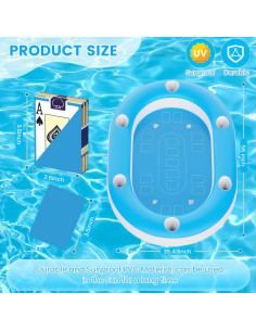 Mesa de Juego Inflable para Piscina Hawcay 1.31 kg Azul 2